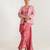 Dusty rose swiss satin saree with jacket