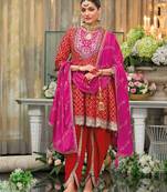 Pakistani Style Embroidered Kurta Patiala Salwar Dupatta Set Designer Ethnic Suit For Women