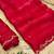 Red Color  Khatli Beads & Moti Handwork Chiffon Silk Saree