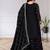 Black chinon  silk  party wear embroidery salwar  suit set