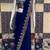 Blue georgette embroidered saree