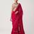Pink georgette embroidered saree