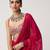 Pink georgette embroidered saree