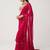 Pink georgette embroidered saree