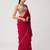Pink georgette embroidered saree