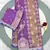 purple silk blend saree with zari border work