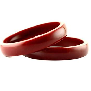 Acrylic Plastic Bangles Red Colour 16 Cut 1