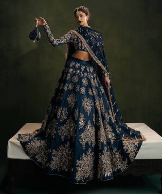 Designer Thread Work Lehenga For Sangeet Party 1