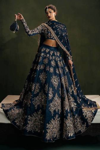 Designer Thread Work Lehenga For Sangeet Party