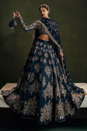 Designer Thread Work Lehenga For Sangeet Party