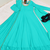 Sky Blue Georgette Gown Set with Beaded Neckline