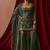 Green silkblend embroidered sharara set