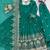 Sea green silkblend embroidered kurta set