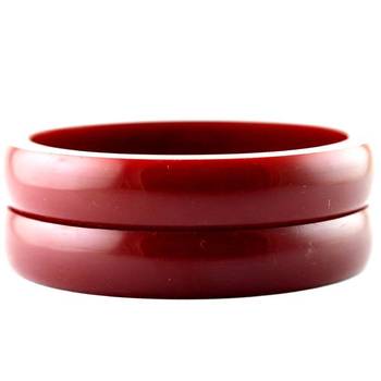 Acrylic Plastic Bangles Red Colour 16 Cut 2
