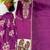 Purple crepe embroidered sharara set