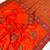 Dark Orange  Color Minakari Jaqurad Weaving Work Pasmina Silk Saree