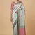light green semi silk tanchoi meenakari banarasi saree