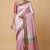 Banarasi semi silk saree in light pink colour with  tanchoi meenakari  work