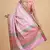 Banarasi semi silk saree in light pink colour with  tanchoi meenakari  work