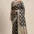black semi silk floral zari jaal banarasi saree