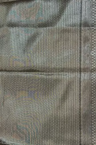 black semi silk floral zari jaal banarasi saree