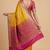 Banarasi semi silk saree in  contrast shade  with  tanchoi   work