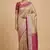 beige semi silk tanchoi banarasi saree with pink border