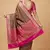 Banarasi semi silk saree in  contrast shade  with  tanchoi   work
