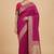 Banarasi mashru silk saree in  rani pink with  floral zari with booti   work