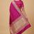 Banarasi mashru silk saree in  rani pink with  floral zari with booti   work