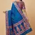 Banarasi mashru silk saree in  royal blue with  floral zari with booti   work