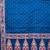 Banarasi mashru silk saree in  royal blue with  floral zari with booti   work