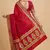 Banarasi mashru silk saree in  red with  floral zari with booti   work