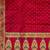 Banarasi mashru silk saree in  red with  floral zari with booti   work