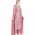Pink embroidered cotton silk kurta set