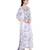 Blue White printed crepe kaftan