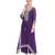 Purple embroidered lurex kaftan