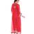 Red embroidered lurex kaftan