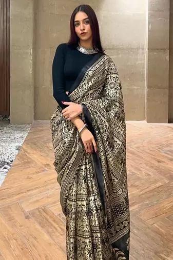 Ethnic motifs printed saree
