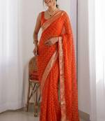 Ethnic motifs zari saree