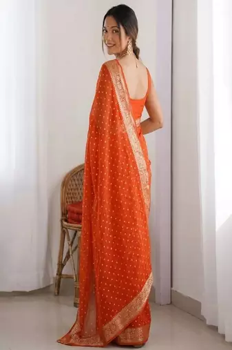 Ethnic motifs zari saree