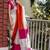 Colourblocked khadi saree