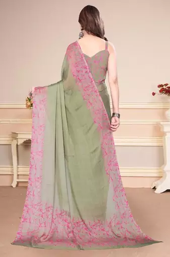 Pure chiffon saree