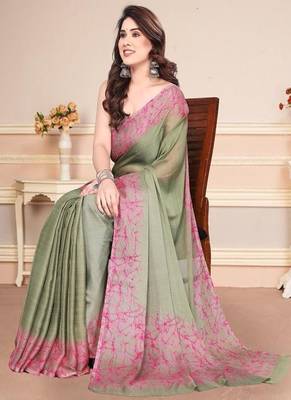 Pure chiffon saree 4