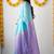 Blue silk blend woven design sarees