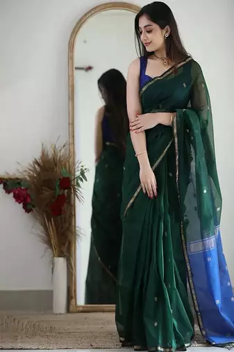 Silk blend kanjeevaram saree