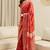 Bandhani printed sungudi ready to wear saree with unstitched blouse