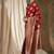 Red ethnic motifs woven design zari banarasi saree