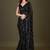 Sequin embellished pure georgette saree
