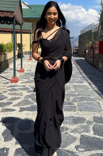 Solid ready to wear saree